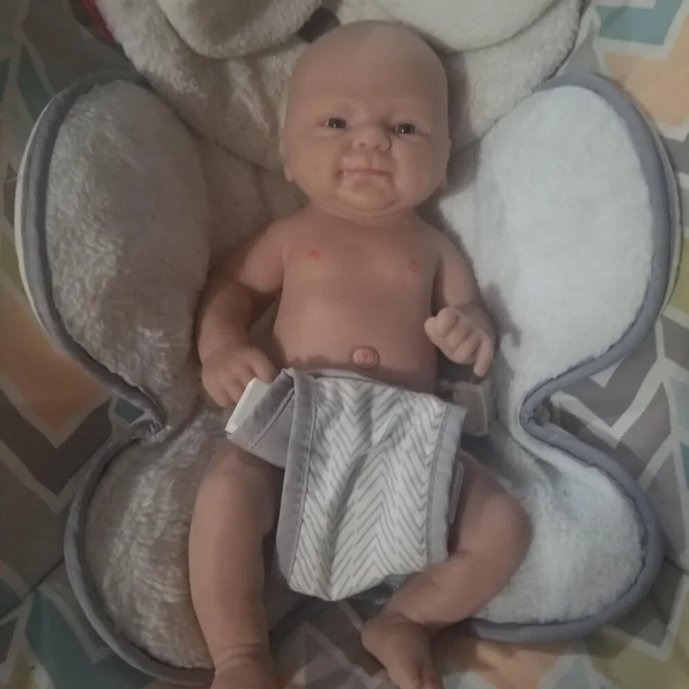 🆕14 inch Full Body Platinum Silicone Baby Dolls Boy for Toddlers Reborn Baby